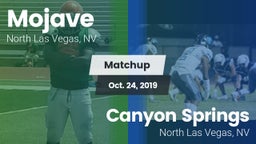 Matchup: Mojave  vs. Canyon Springs  2019