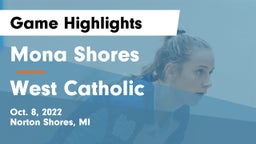 Mona Shores  vs West Catholic  Game Highlights - Oct. 8, 2022