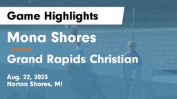 Mona Shores  vs Grand Rapids Christian  Game Highlights - Aug. 22, 2023