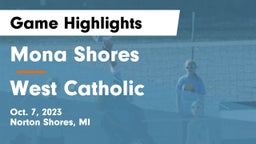 Mona Shores  vs West Catholic  Game Highlights - Oct. 7, 2023