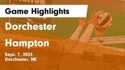 Dorchester  vs Hampton  Game Highlights - Sept. 7, 2023
