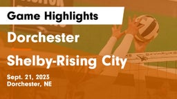 Dorchester  vs Shelby-Rising City  Game Highlights - Sept. 21, 2023