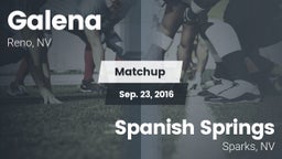 Matchup: Galena  vs. Spanish Springs  2016