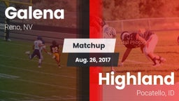 Matchup: Galena  vs. Highland  2017