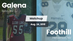 Matchup: Galena  vs. Foothill  2018