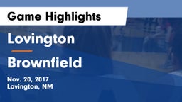 Lovington  vs Brownfield  Game Highlights - Nov. 20, 2017
