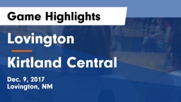 Lovington  vs Kirtland Central  Game Highlights - Dec. 9, 2017
