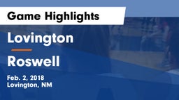 Lovington  vs Roswell  Game Highlights - Feb. 2, 2018