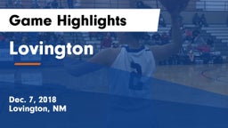 Lovington  Game Highlights - Dec. 7, 2018