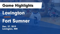 Lovington  vs Fort Sumner  Game Highlights - Dec. 27, 2019