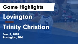 Lovington  vs Trinity Christian  Game Highlights - Jan. 3, 2020