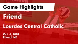 Friend  vs Lourdes Central Catholic  Game Highlights - Oct. 6, 2020