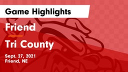 Friend  vs Tri County  Game Highlights - Sept. 27, 2021