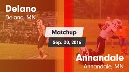 Matchup: Delano  vs. Annandale  2016
