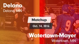 Matchup: Delano  vs. Watertown-Mayer  2015