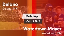 Matchup: Delano  vs. Watertown-Mayer  2016