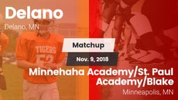 Matchup: Delano  vs. Minnehaha Academy/St. Paul Academy/Blake  2018