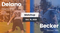 Matchup: Delano  vs. Becker  2020