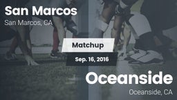 Matchup: San Marcos High vs. Oceanside  2016