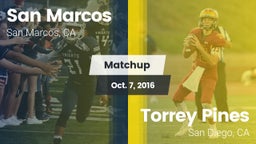 Matchup: San Marcos High vs. Torrey Pines  2016