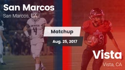 Matchup: San Marcos High vs. Vista  2017