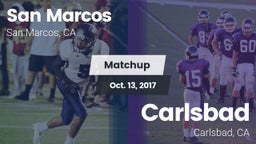 Matchup: San Marcos High vs. Carlsbad  2017