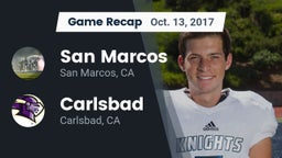 Recap: San Marcos  vs. Carlsbad  2017
