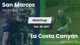Matchup: San Marcos High vs. La Costa Canyon  2017