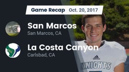 Recap: San Marcos  vs. La Costa Canyon  2017