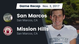 Recap: San Marcos  vs. Mission Hills  2017