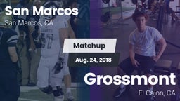 Matchup: San Marcos High vs. Grossmont  2018