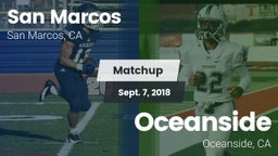Matchup: San Marcos High vs. Oceanside  2018