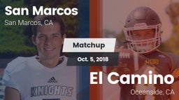 Matchup: San Marcos High vs. El Camino  2018