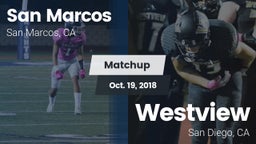 Matchup: San Marcos High vs. Westview  2018