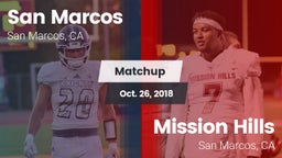 Matchup: San Marcos High vs. Mission Hills  2018