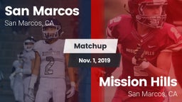 Matchup: San Marcos High vs. Mission Hills  2019