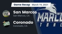 Recap: San Marcos  vs. Coronado  2021