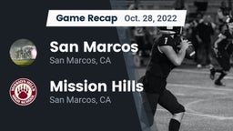 Recap: San Marcos  vs. Mission Hills  2022
