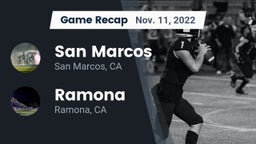 Recap: San Marcos  vs. Ramona  2022