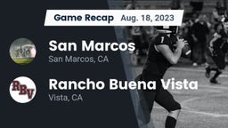 Recap: San Marcos  vs. Rancho Buena Vista  2023