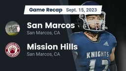 Recap: San Marcos  vs. Mission Hills  2023