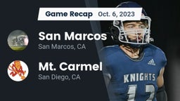 Recap: San Marcos  vs. Mt. Carmel  2023