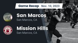 Recap: San Marcos  vs. Mission Hills  2023
