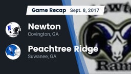 Recap: Newton  vs. Peachtree Ridge  2017