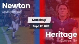 Matchup: Newton  vs. Heritage  2017
