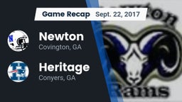 Recap: Newton  vs. Heritage  2017