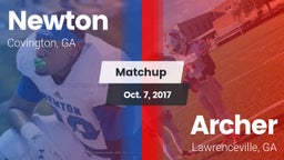 Matchup: Newton  vs. Archer  2017