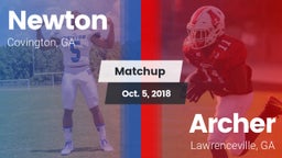 Matchup: Newton  vs. Archer  2018