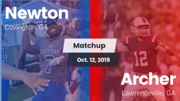 Matchup: Newton  vs. Archer  2019