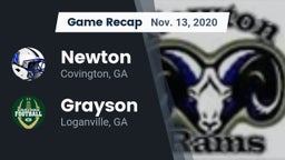 Recap: Newton  vs. Grayson  2020